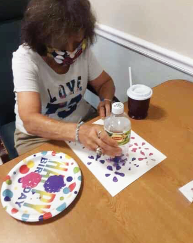 Riverhaven Nursing and Rehab resident painting