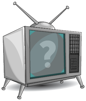 clip art of an old style tube television set