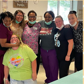 group of River Haven Nursing and Rehab CNAs