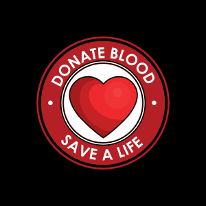 Donate Blood Save Lives sticker graphic from canva